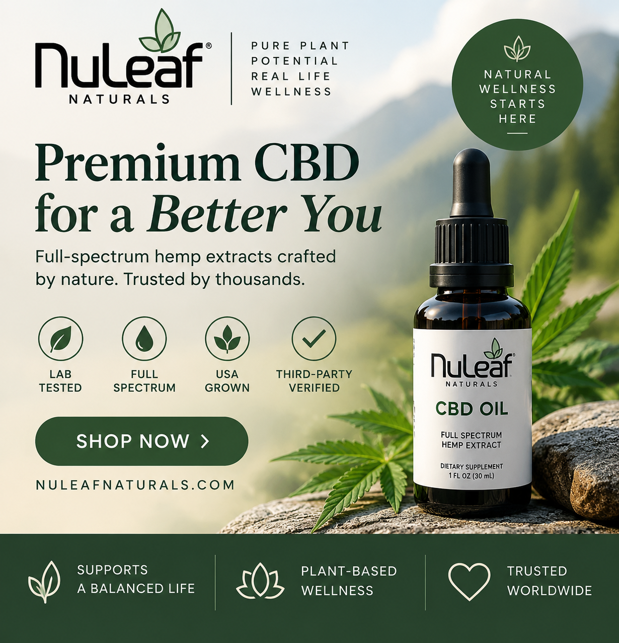 NuLeaf Naturals CBD wellness education resource